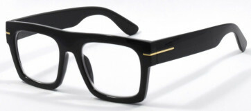 RD-339 Shiny Black Reading Glasses +1.00