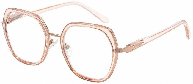 RD-316 transp. pink Reading Glasses +2.50