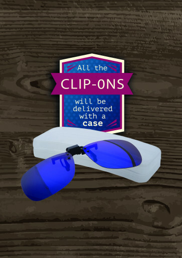 CP-06 3 mix Clip On Sunglasses